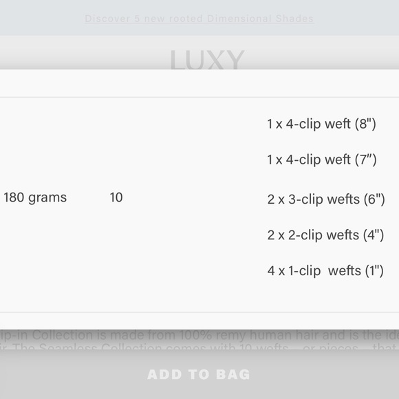 Lux Pink Hair Clip Set